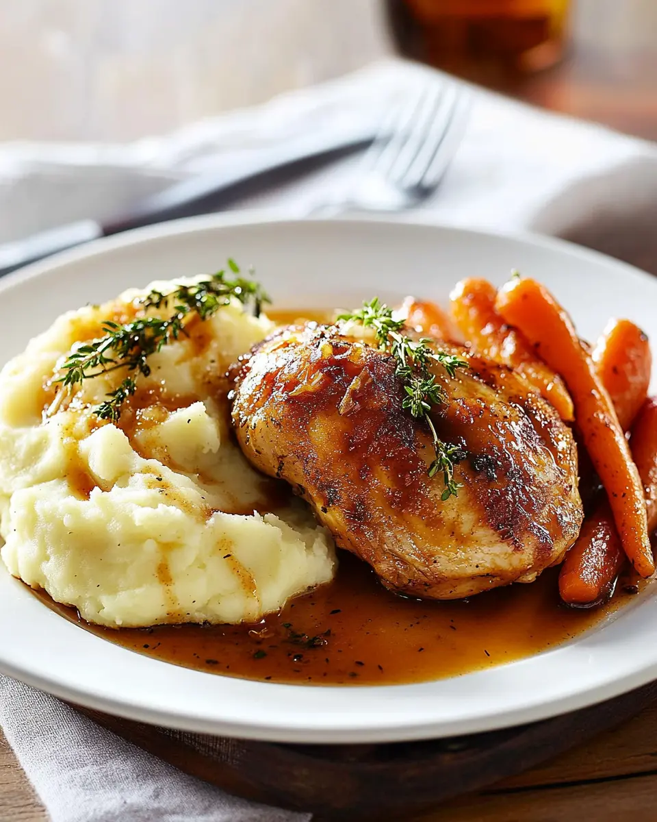 Goldenes Kräuterhähnchen Rezept: Juicy Bliss with Garlic Sauce
