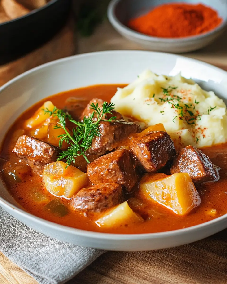 Leberkäse-Gulasch First Image First Image