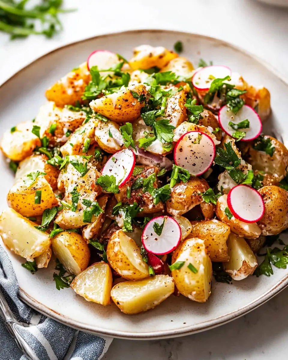 凜 Knuspriger Kartoffelsalat mit Kräuter-Dressing 綾 First Image First Image
