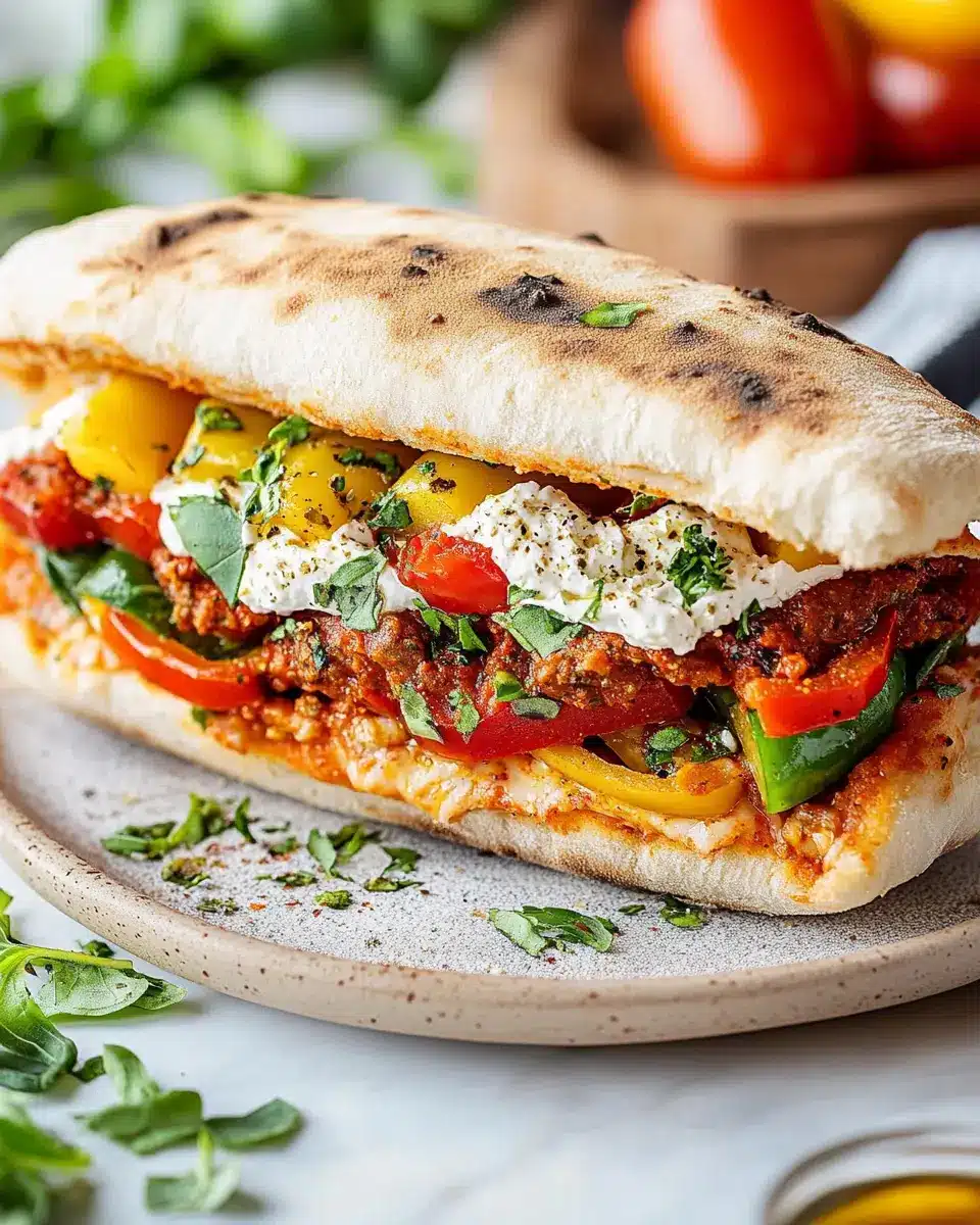 Veganes Pizza-Sandwich – Panuozzo First Image First Image