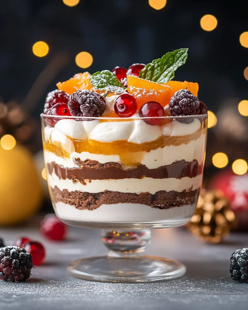 Weihnachtliches Schichtdessert First Image First Image