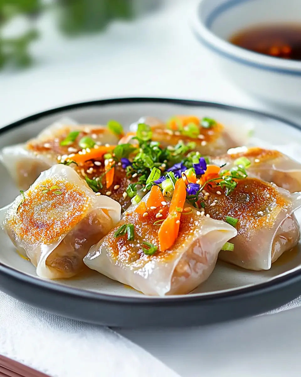 Reispapier-Dumplings aus dem Ofen: Irresistibly Crispy Goodness