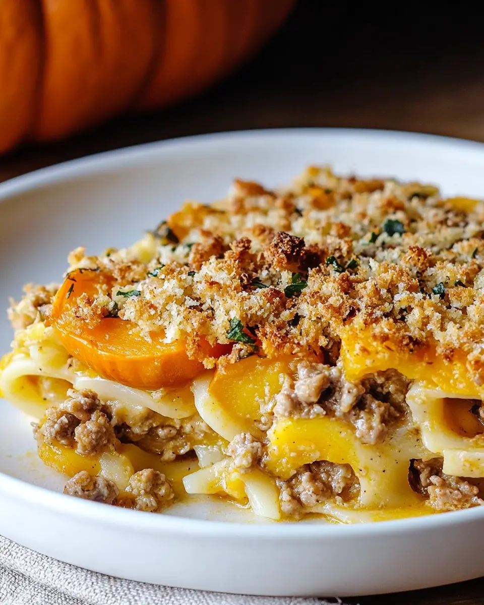 Nudel-Kürbisgratin Rezept: Einfach unwiderstehlich lecker!