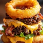 Loaded Bacon Cheeseburger Onion Rings First Image First Image