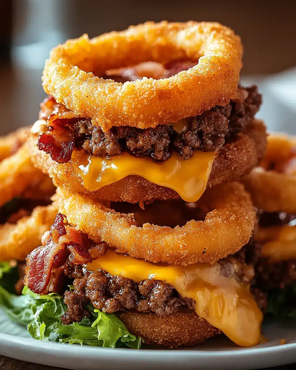 Loaded Bacon Cheeseburger Onion Rings: Irresistibly Indulgent!