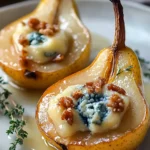 Gebackene Birnen mit Roquefort und Honig First Image First Image