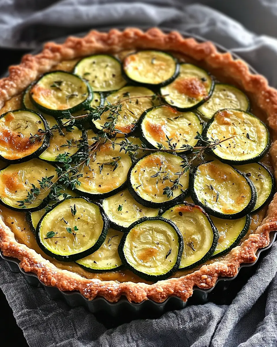Zucchini Pecorino Tarte: Irresistibly Creamy and Easy to Make