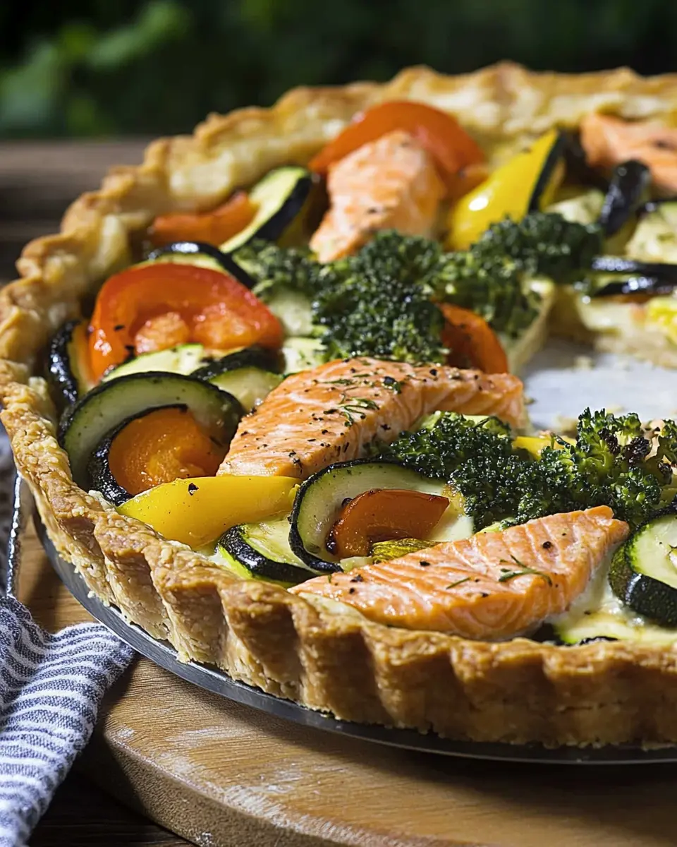 Tarte mit Bio-Lachs und Bio Gemüse-Trio: The Best Flavor Twist