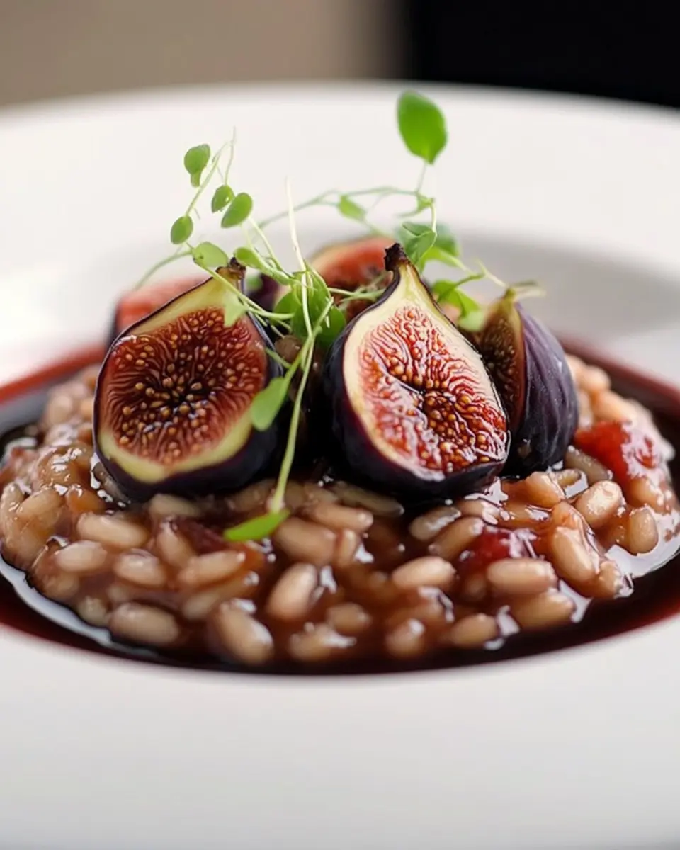 Rotwein Risotto mit Feigen: Indulgent Comfort in Every Bite