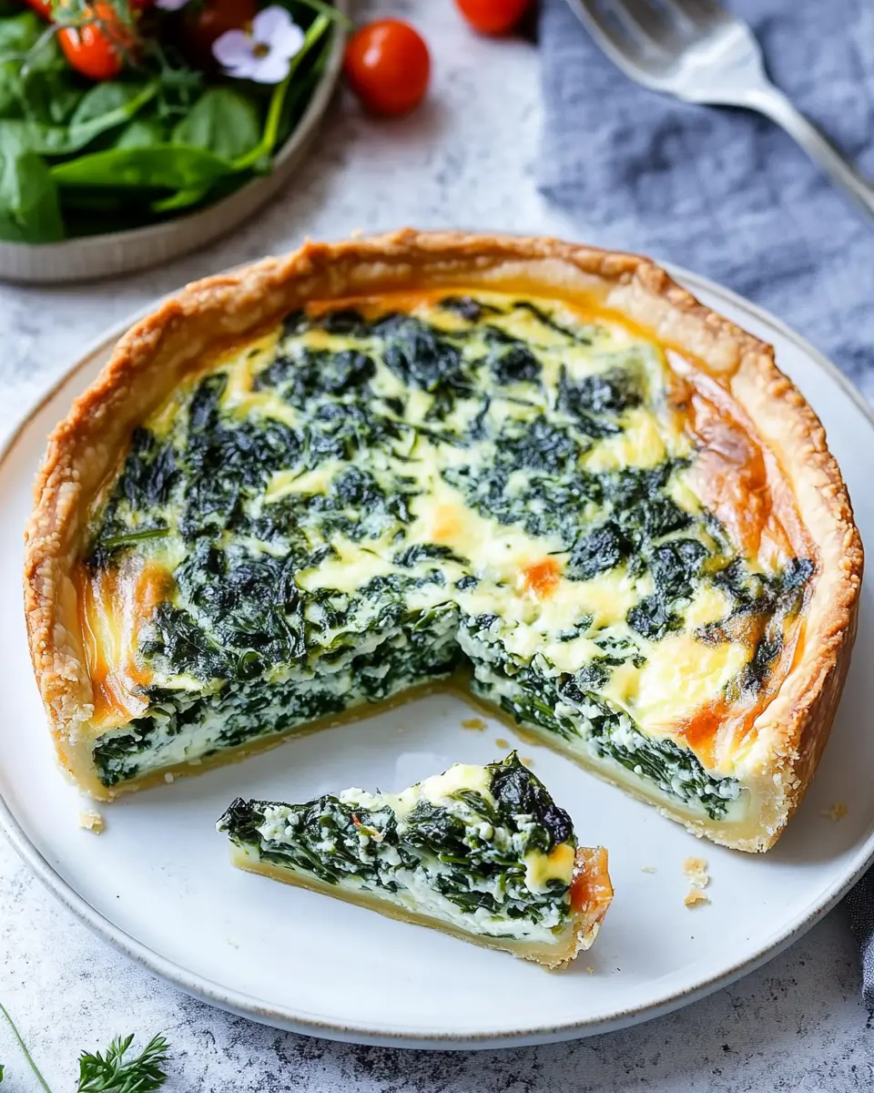 Herzhafter Kuchen Spinat Gorgonzola Quiche: Comfort in Every Bite