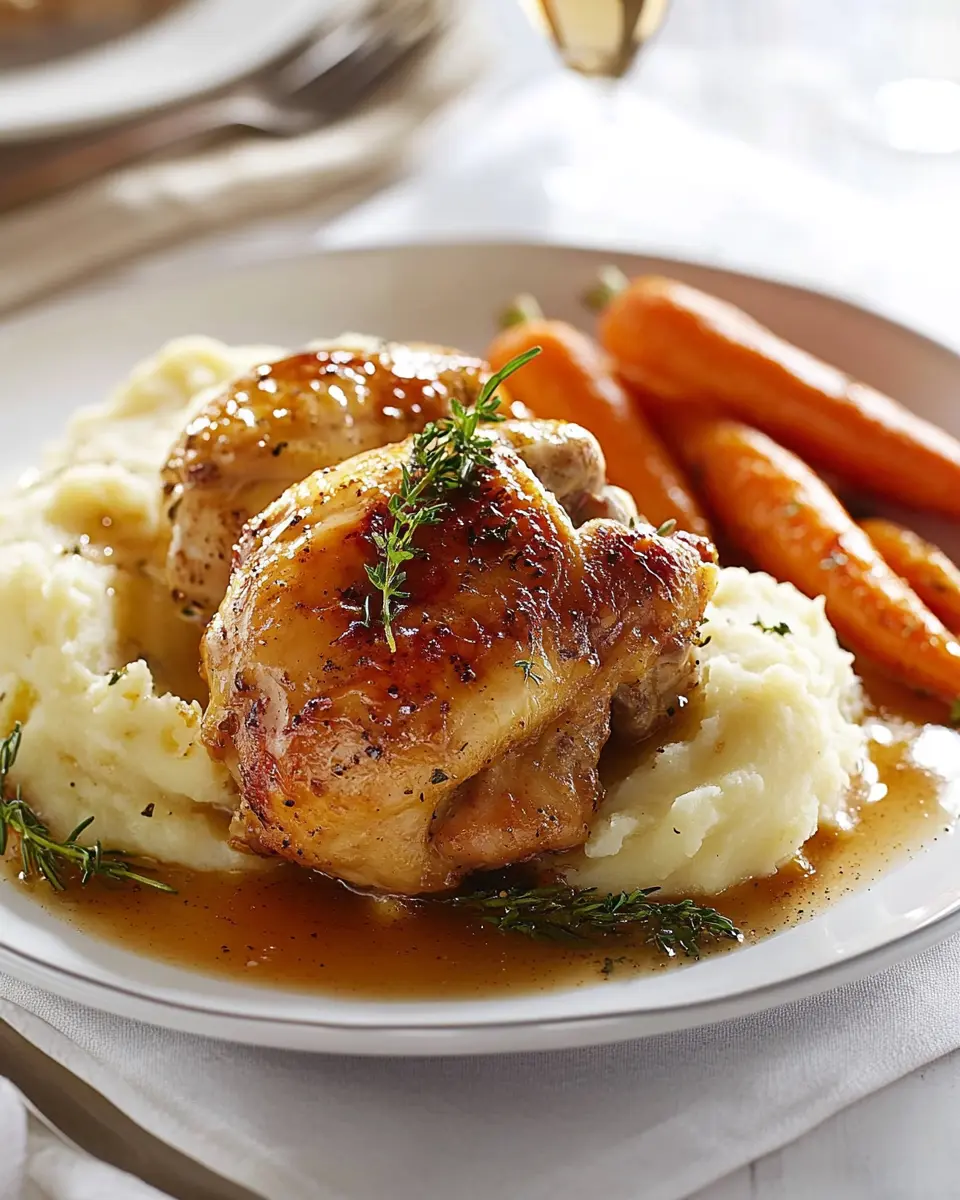Goldenes Kräuterhähnchen Rezept: Juicy Bliss with Garlic Sauce