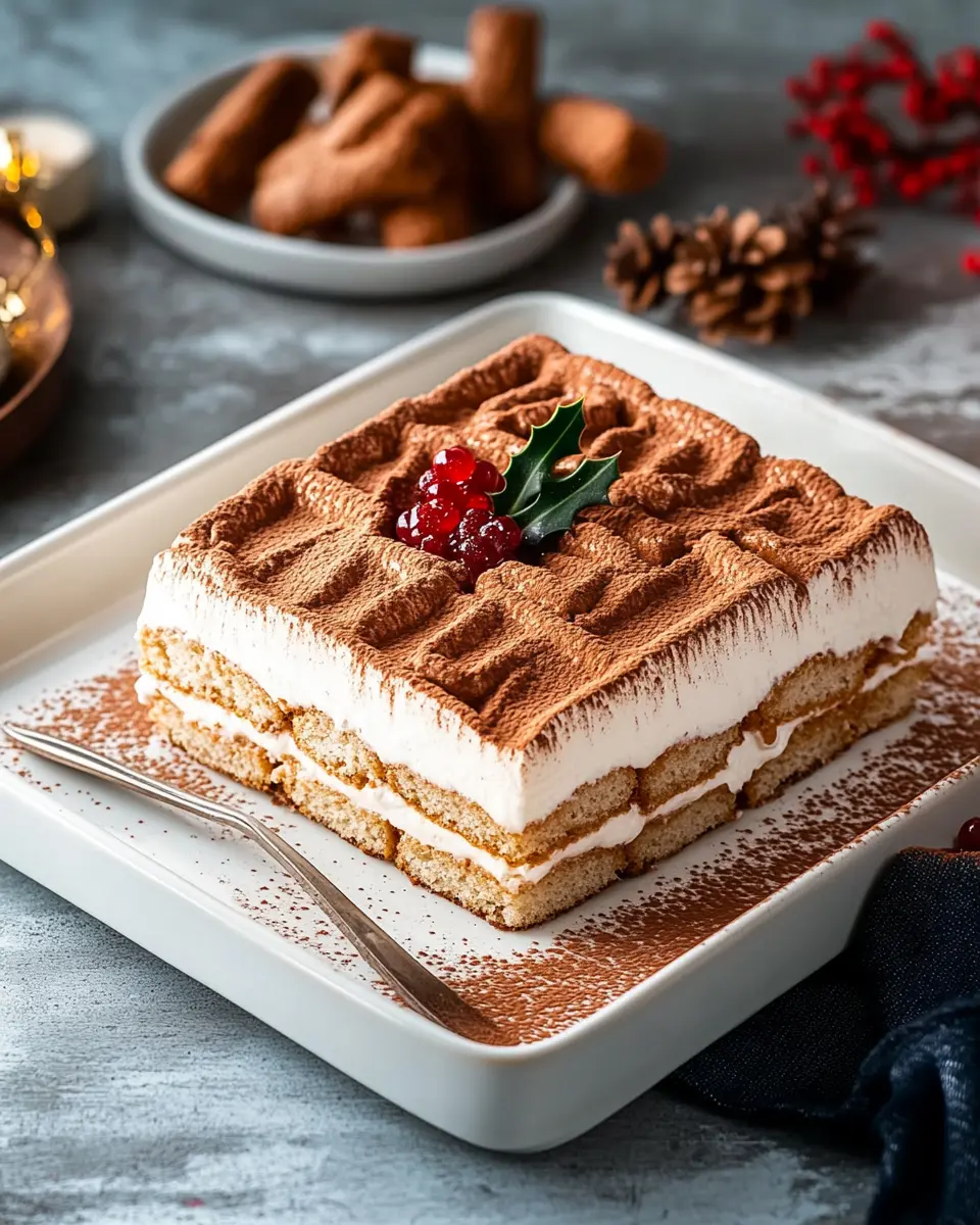 Weihnachtliches Tiramisu ohne Ei First Image First Image
