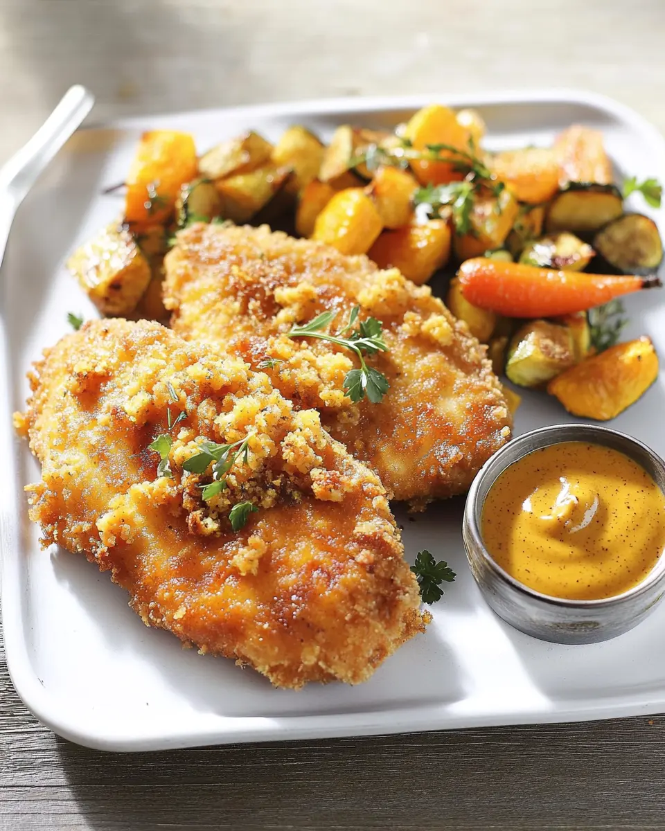 Wiener Schnitzel mit Kürbis Senf Kruste: Irresistibly Crunchy Delight