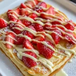 Ofenpfannkuchen mit Erdbeeren & weißer Schokolade First Image First Image