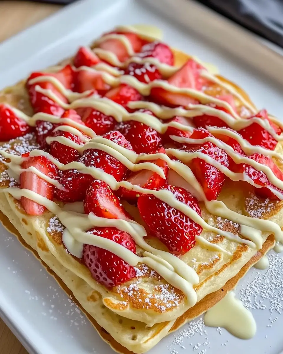 Ofenpfannkuchen mit Erdbeeren & weißer Schokolade First Image First Image