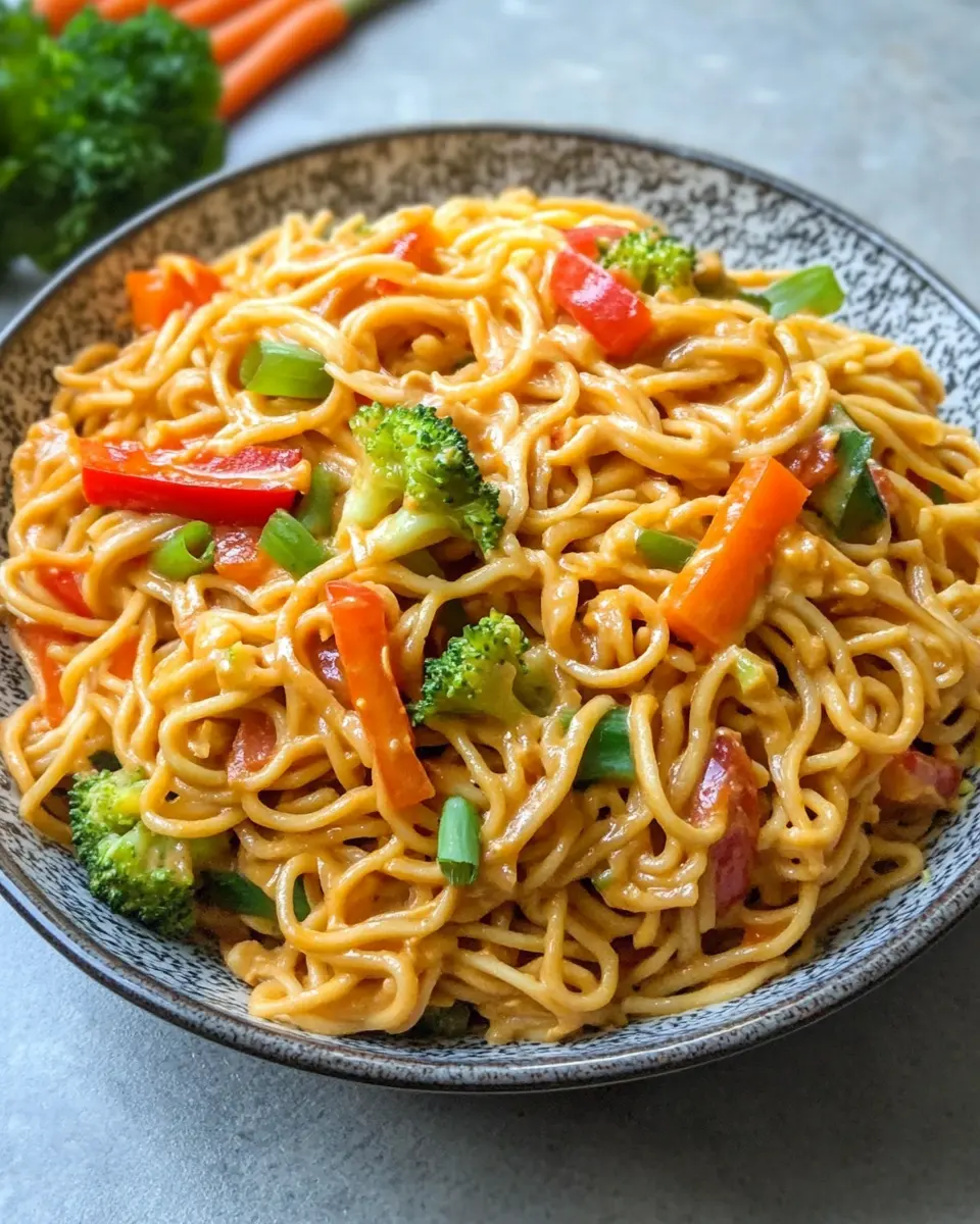 Mie Nudeln mit Erdnusssauce und Gemüse: Easy & Irresistibly Delicious!