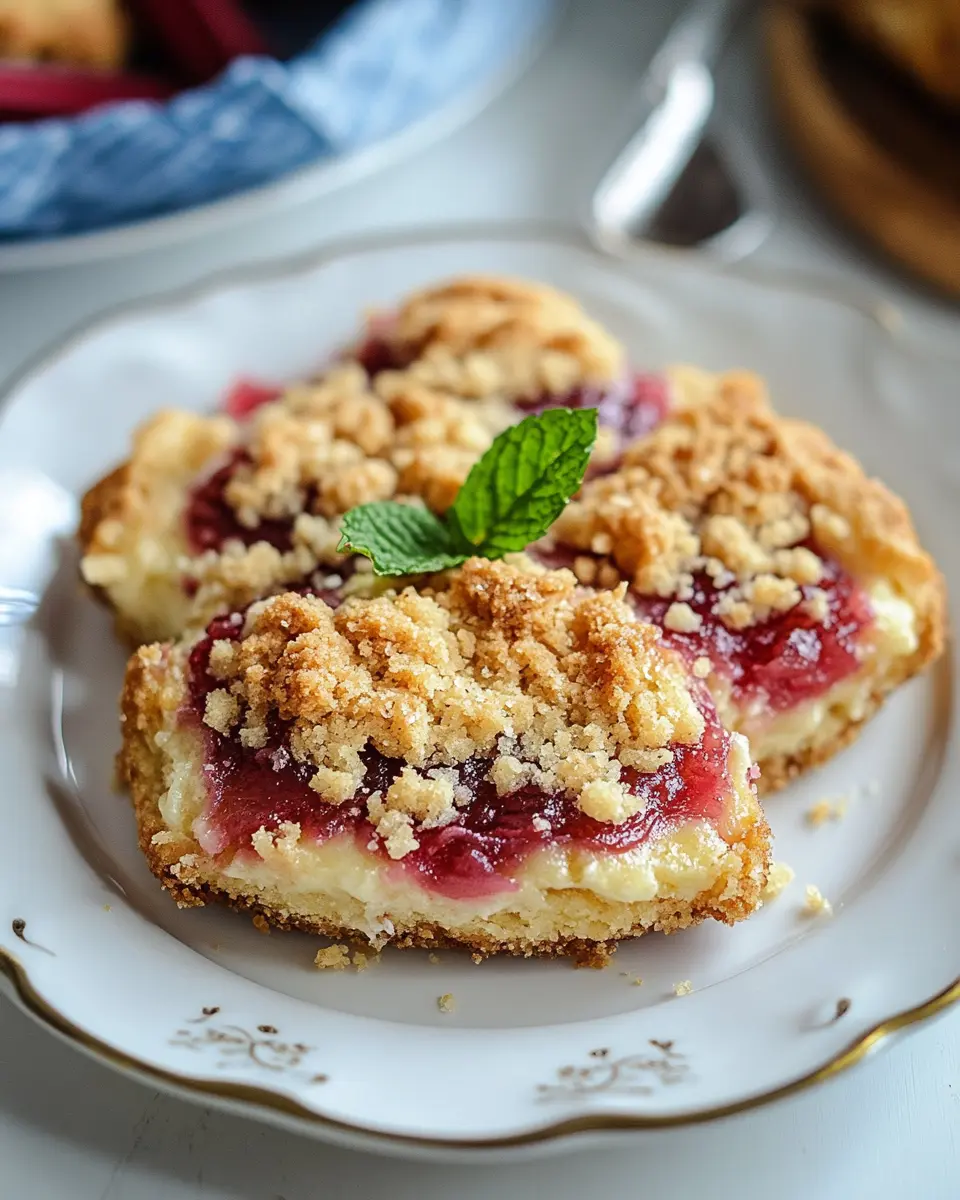 Streuseltaler mit Rhabarber: Irresistibly Light and Fruity Delight