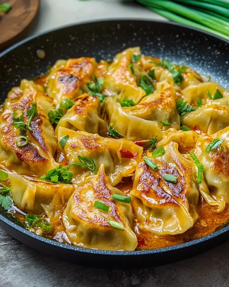 Cremige Gyoza Dumpling Pfanne: Indulge in Homemade Comfort 7