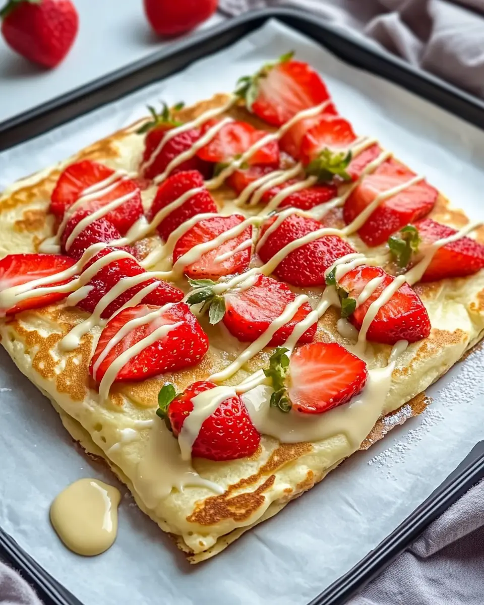 Ofenpfannkuchen mit Erdbeeren & weißer Schokolade: Indulgent Delight