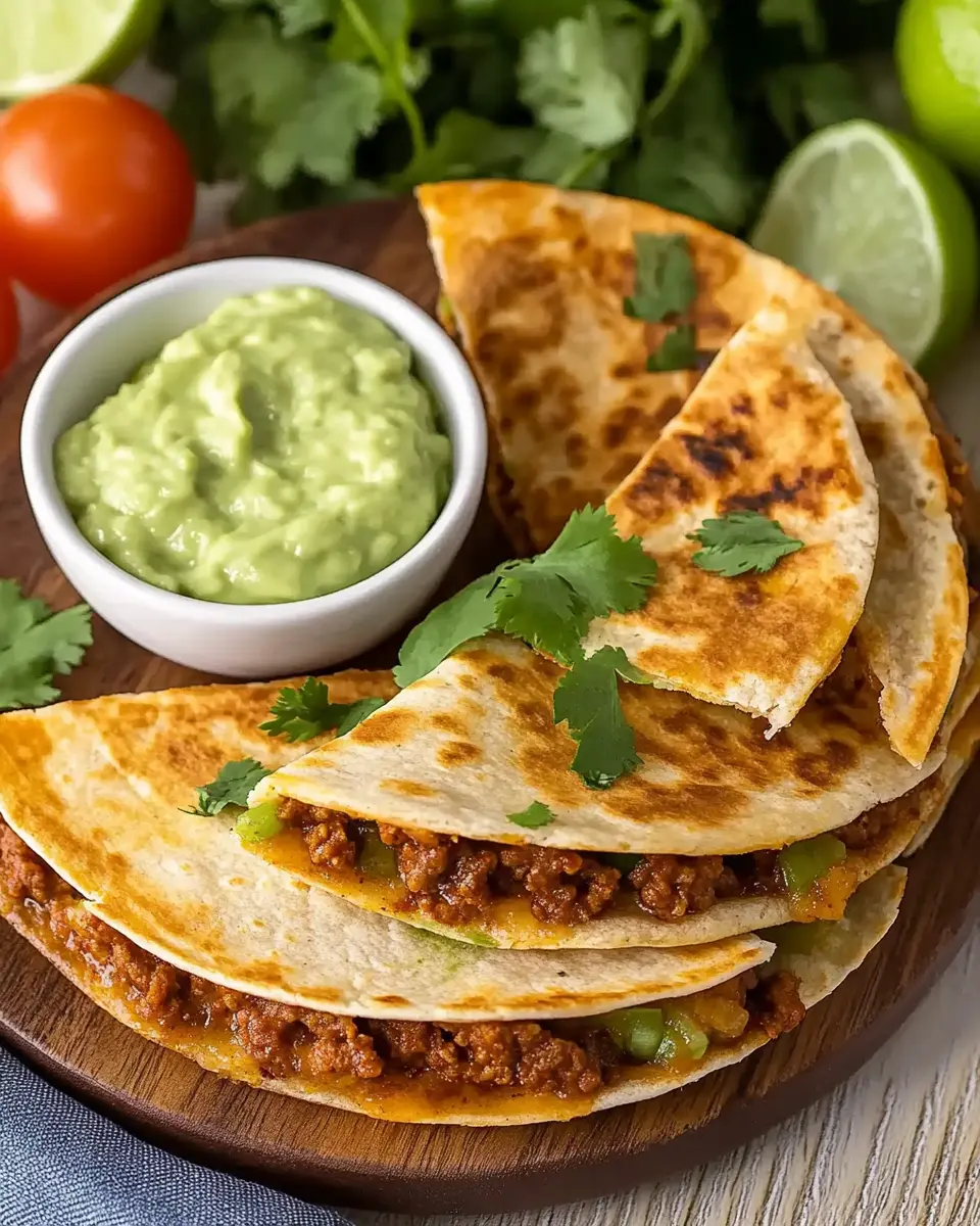 Mini Quesadilla mit Hackfleisch: Irresistibly Creamy Avocado Dip