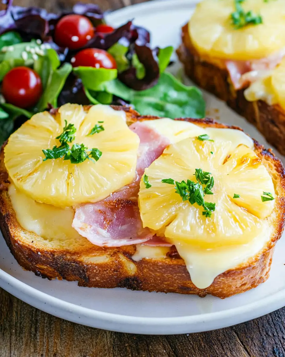 Hawaii Toast in der Heißluftfritteuse: Irresistibly Easy Delight