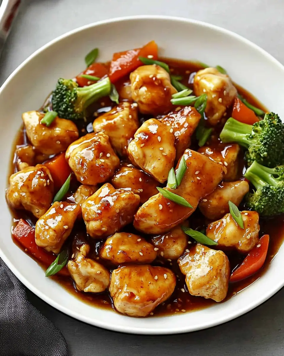 Honey Garlic Chicken mit Gemüsepfanne: Irresistibly Flavorful Delight