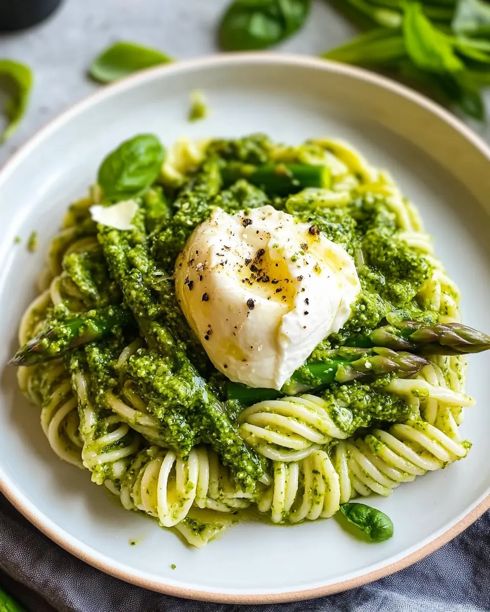 Pasta mit Bärlauchpesto: Indulge in Freshness with Burrata!