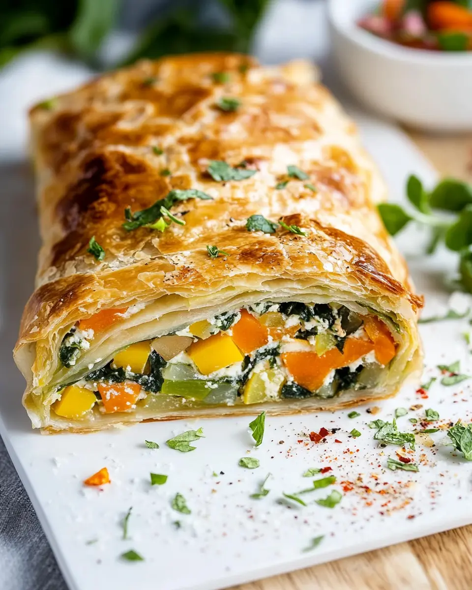 Vegetarischer Gemüsestrudel mit Blätterteig: Guilt-Free Goodness