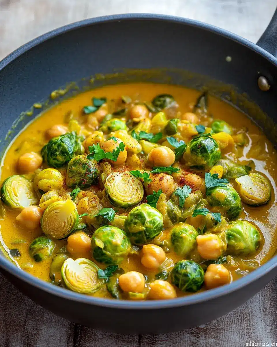 Rosenkohl-Curry mit Kichererbsen: Best Comfort Food Ever