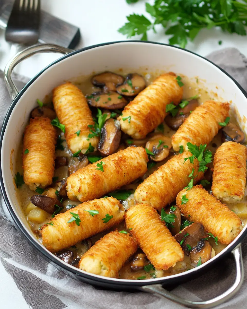 Veggie Krokettenauflauf mit Champignons: The Best Comfort Dish
