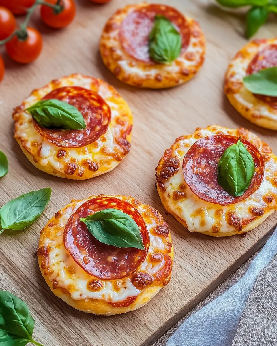 Schnelle Salami Piccolini Mini Pizzen: Easy Party Pleasers!