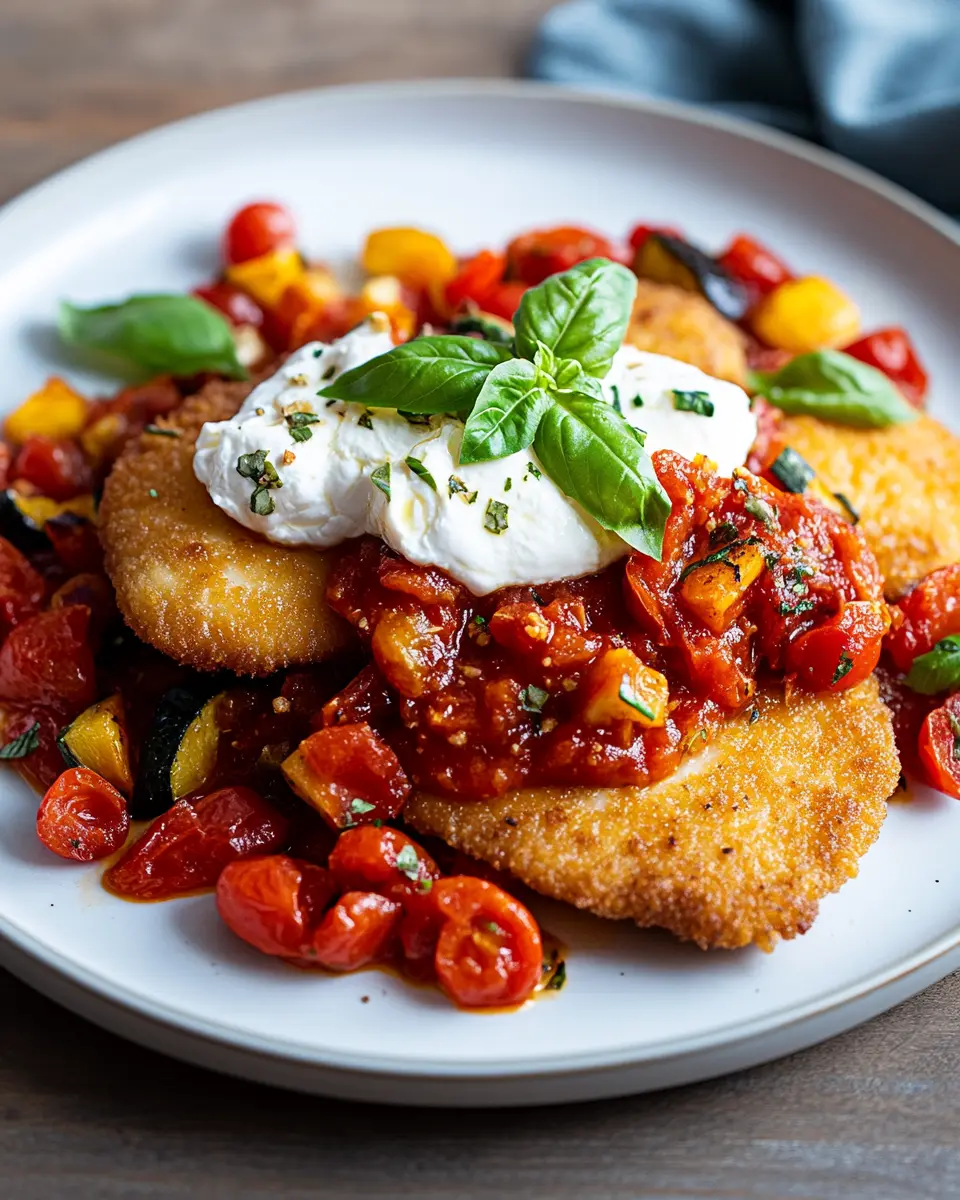 Italienische Basilikum-Hähnchenschnitzel: Juicy Tomato Bliss