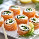 Lachs-Röllchen mit Frischkäse First Image First Image