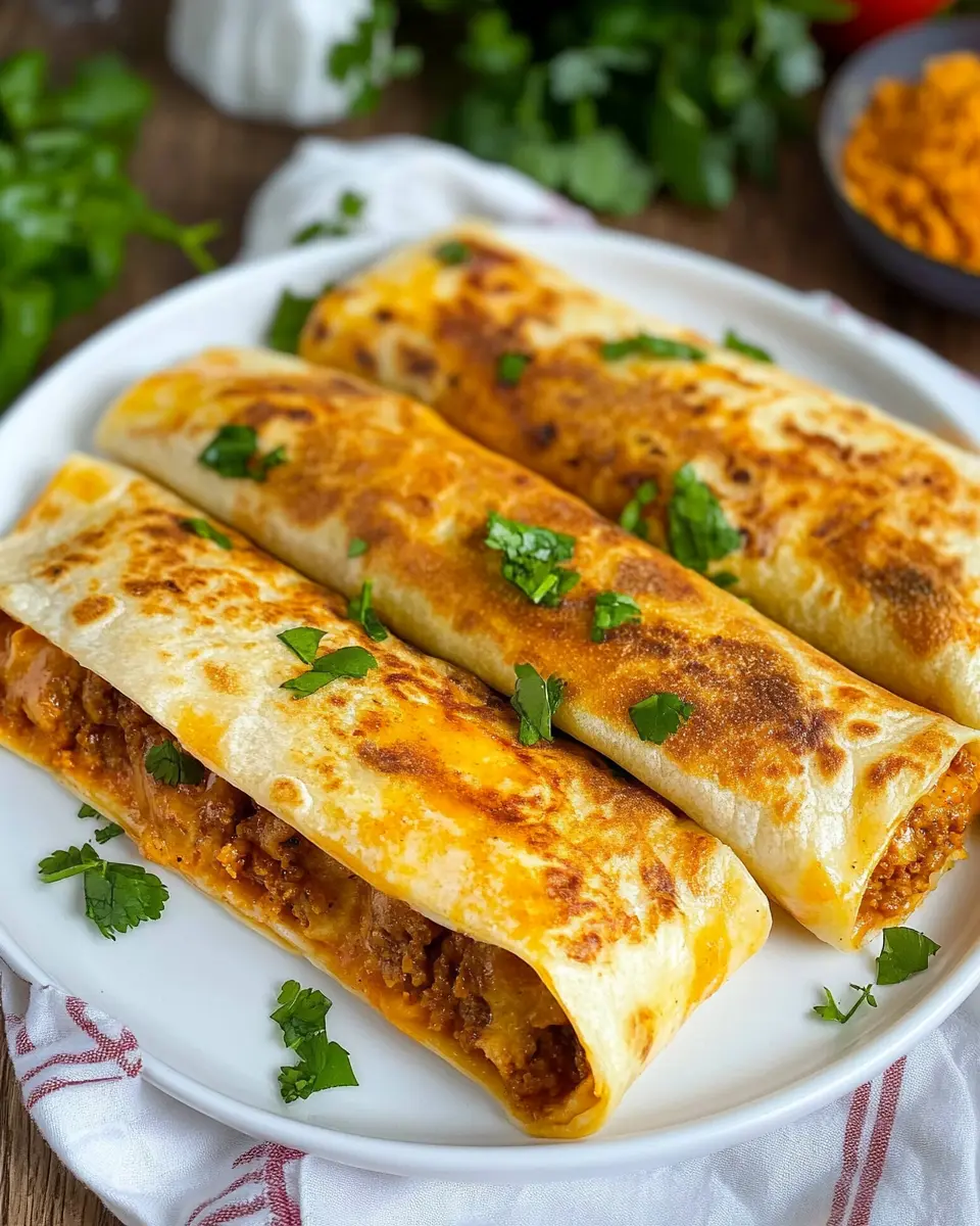 Knusprige Wraps mit Hackfleisch und Käse: Easy Weeknight Delight