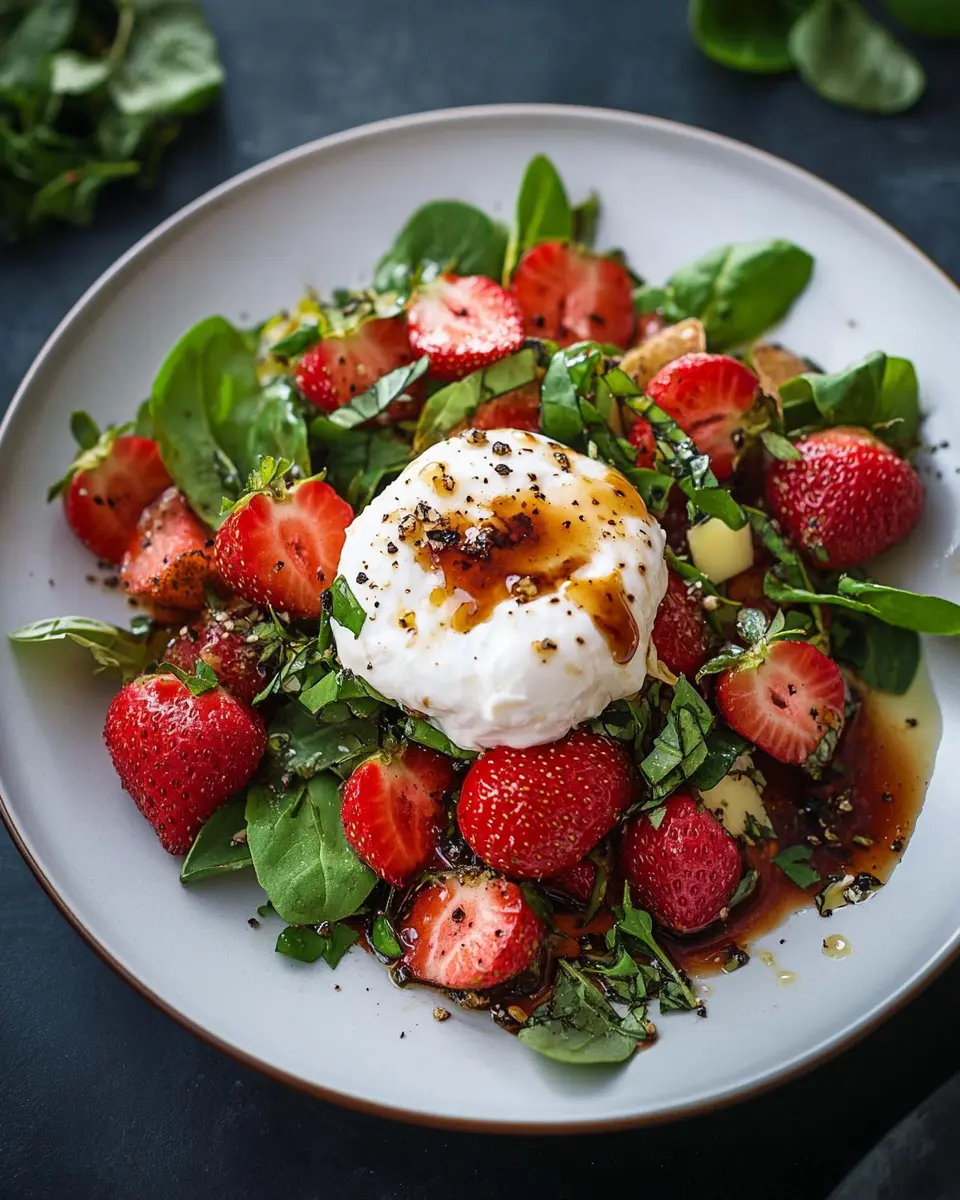 Frühlingssalat mit Erdbeeren und Burrata: An Irresistibly Fresh Delight