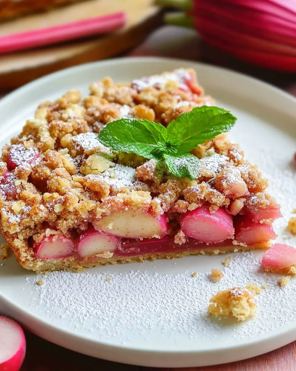 Rhabarberkuchen mit Streuseln: Irresistibly Sweet Delight