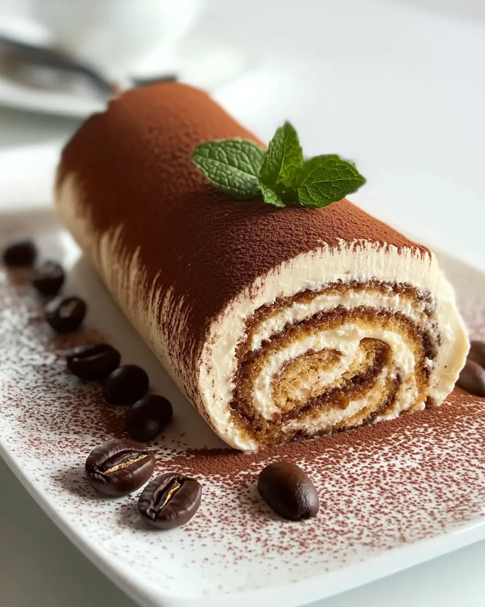 Tiramisu-Rolle ohne Backen: Irresistibly Creamy Delight
