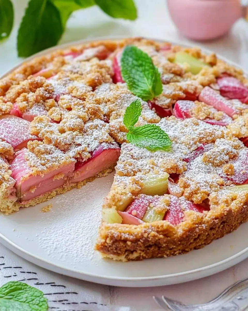 Rhabarberkuchen mit Streuseln: Irresistibly Sweet Delight