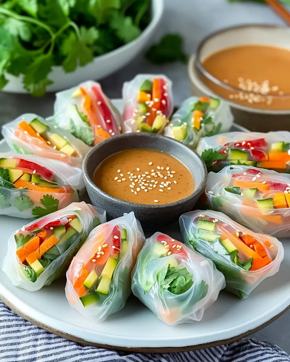 Sommerrollen mit Erdnusssauce: Easy, Flavorful, Guilt-Free Treats