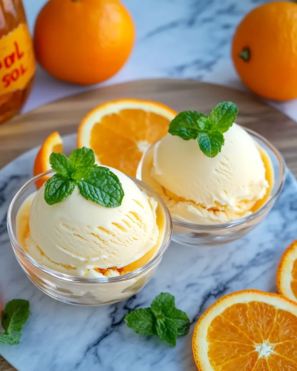 Cremiges Aperol Orangen Eis First Image First Image