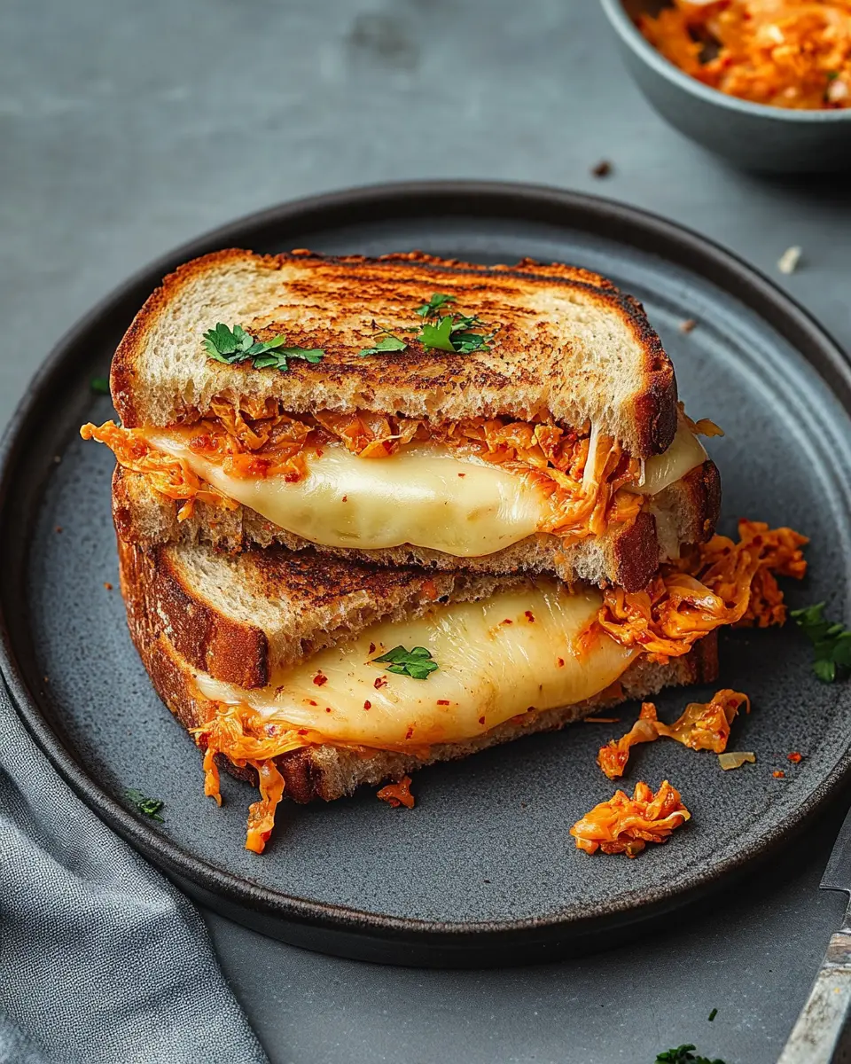Kimchi Cheese Sandwich First Image First Image