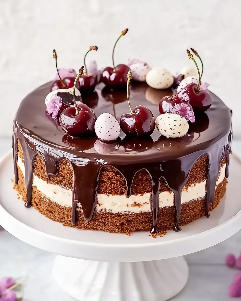 Ostertorte mit Kirschen und Schokolade: Indulgent Easter Delight