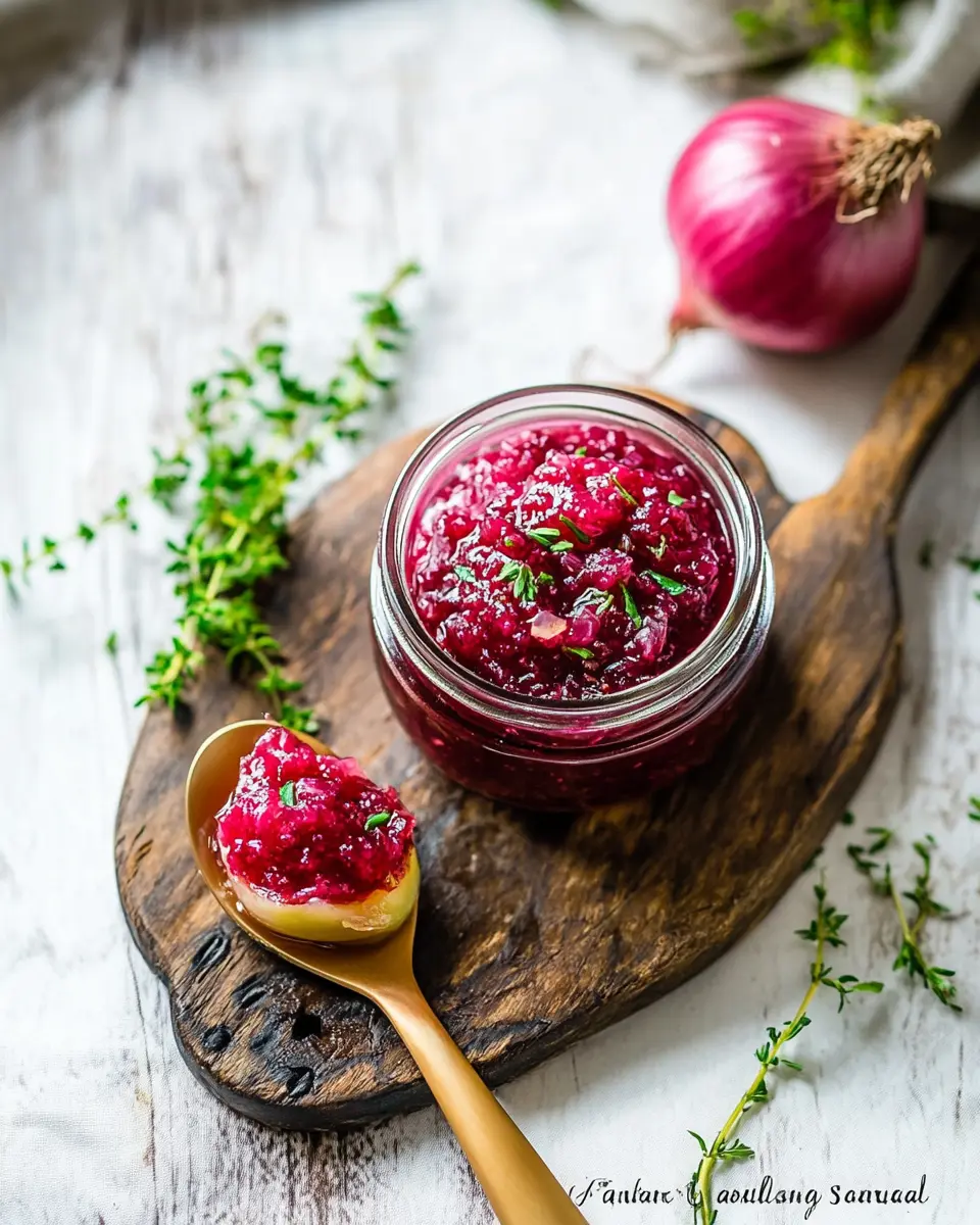 Zwiebel-Rhabarber-Aufstrich: Indulge in Sweet & Savory Bliss