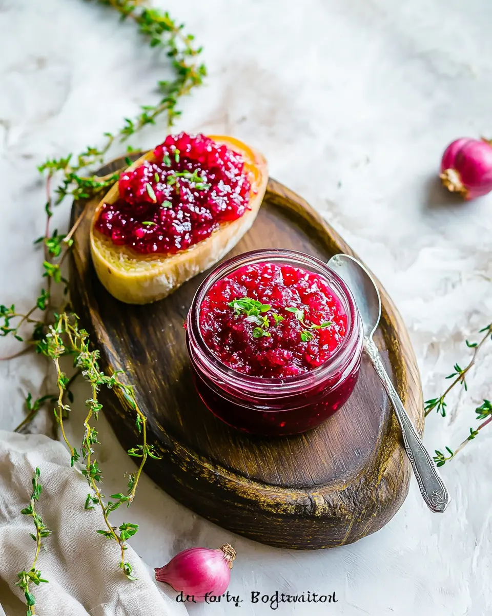 Zwiebel-Rhabarber-Aufstrich: Indulge in Sweet & Savory Bliss