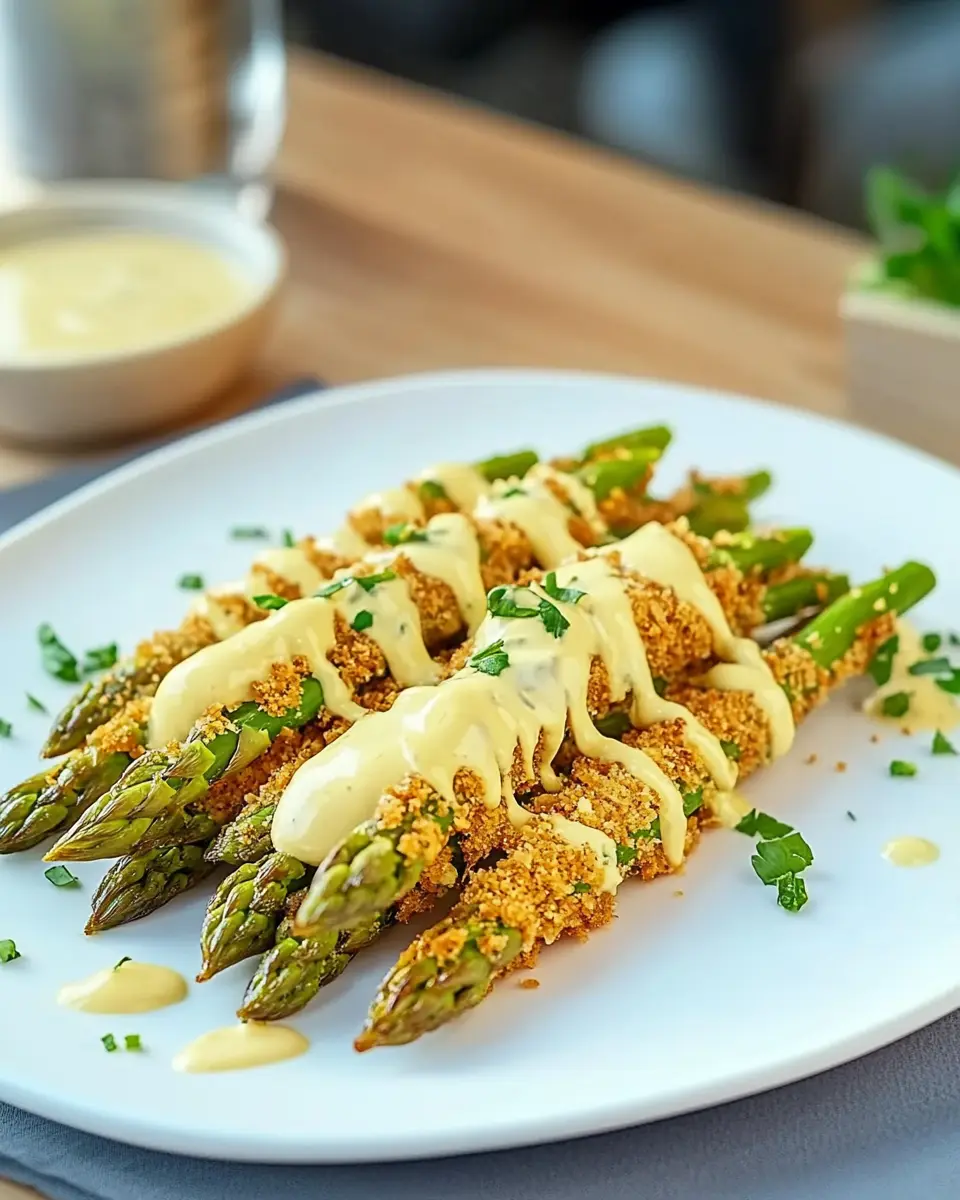 Knuspriger Spargel mit Parmesan Panade und Sauce Hollandaise: The Best Home Treat!