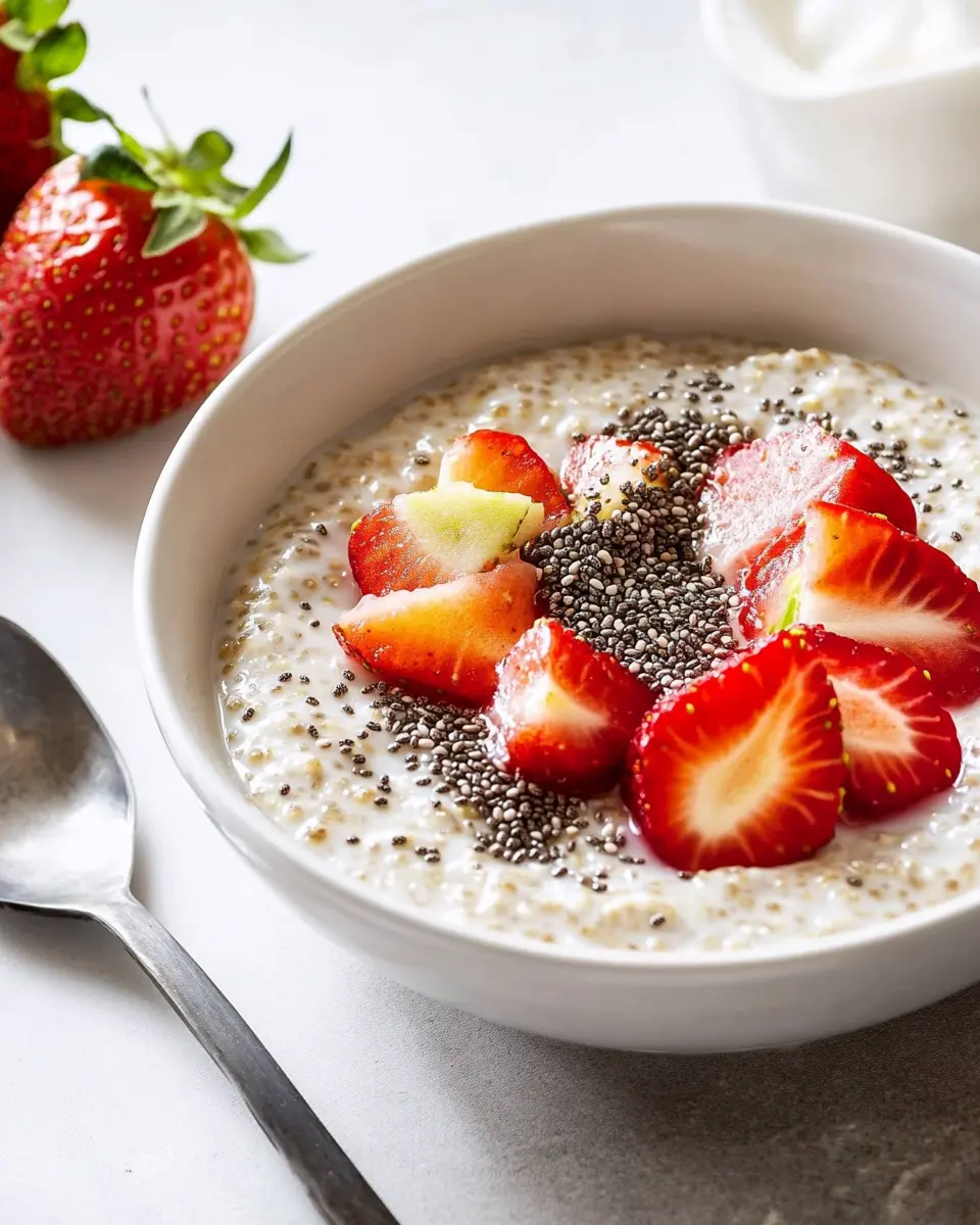 Porridge mit Chia-Samen und Erdbeeren: Easy Berry Bliss!