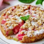 Rhabarberkuchen mit Streuseln First Image First Image