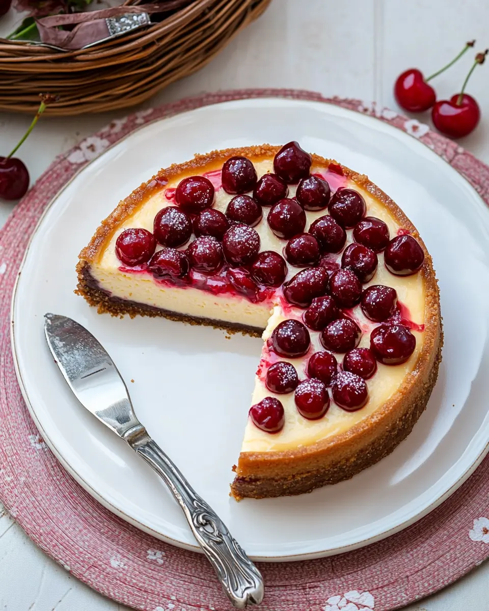 Beschwipster Amaretto-Kirsch-Käsekuchen: Indulgent Bliss Awaits