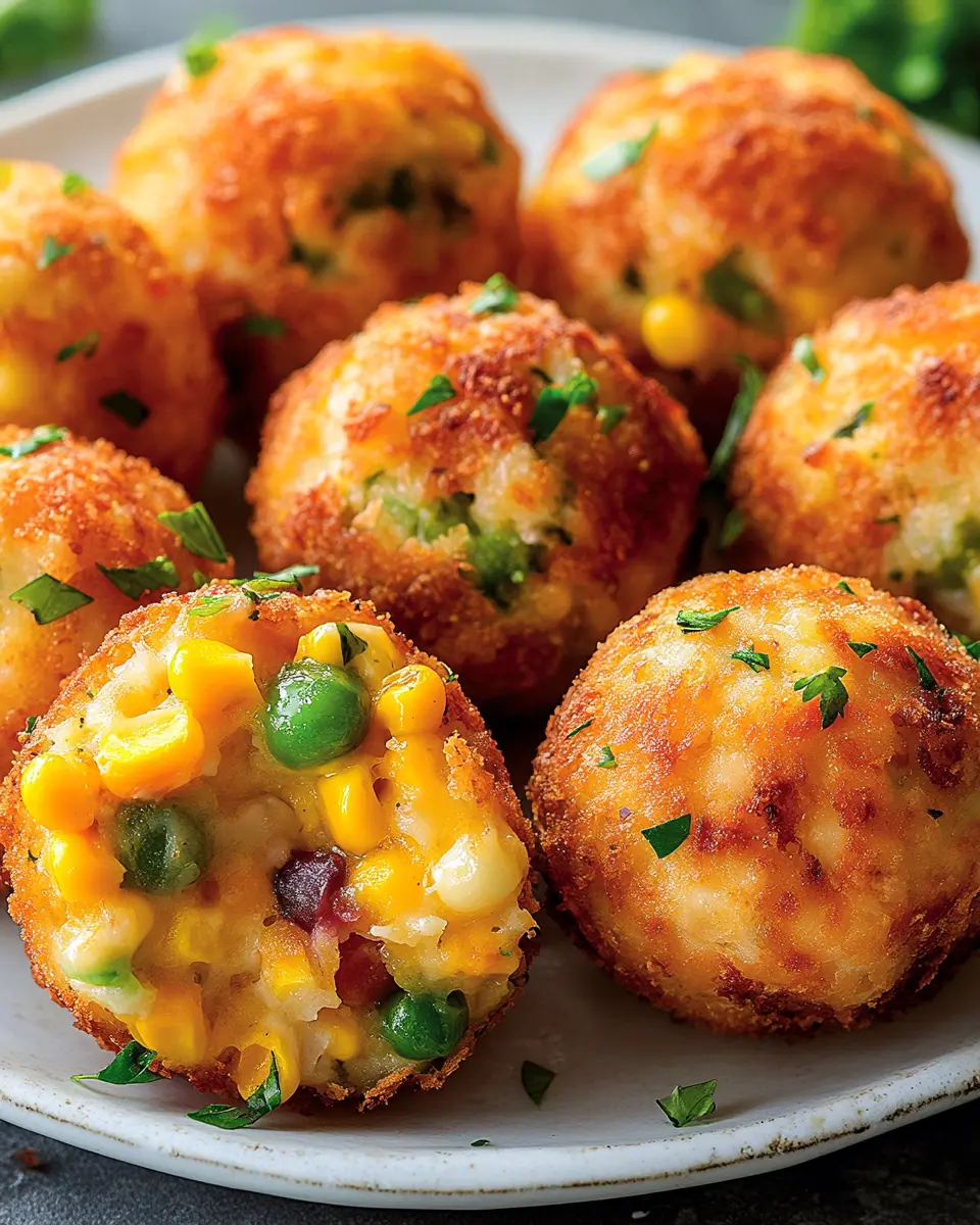 Mais-Käse-Gemüsebällchen: Irresistibly Cheesy & Delightful!