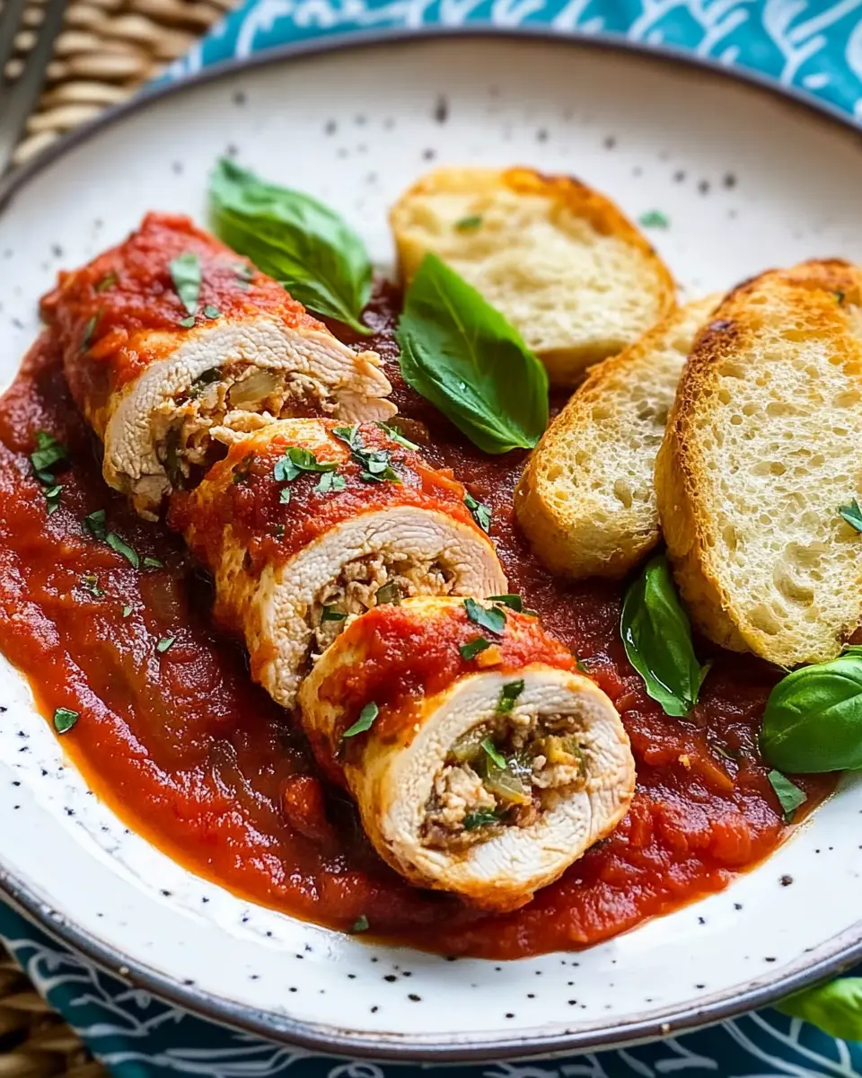 Hähnchenrouladen in Tomatensauce: Juicy Comfort on a Plate